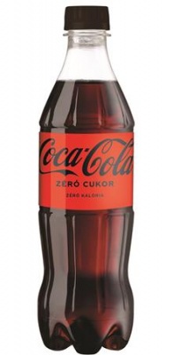 Üdítőital, szénsavas, 0,5 l, COCA COLA "Coca Cola Zero"