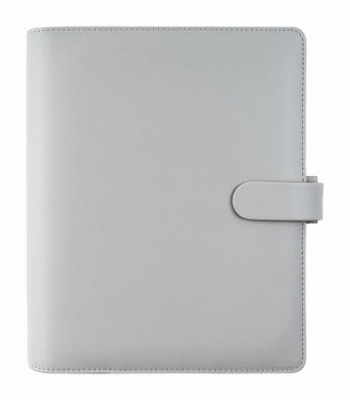 Kalendárium, gyűrűs, betétlapokkal, personal méret, FILOFAX "Saffiano", gránit