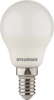 LED izzó, E14, kisgömb, 4,5W, 470lm, 2700K (MF), SYLVANIA "ToLEDo"