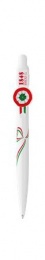 Golyóstoll, 0,8 mm, nyomógombos, ICO, kokárdás