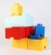 Tárolódoboz, szögletes, LEGO, kék